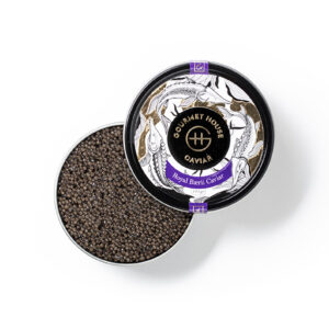Royal Baerii Caviar egg sizes varies from small to medium, colours ranging from black to olive or brown. Acipenser Baerii offers beautifully intense flavours, it depicts the essences of nuts and mushrooms with buttery tones.