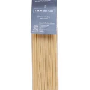 Spaghetti is one of the best known types of pasta in the world. The name comes from the word "spago" (string) and "eti"(small) and means "little sstrings. Spaghetti alla chitarra literally traslates to "guitar spaghetti" as it is square-shaped spaghetti strands created using a stringed chitarra pasta cutter. we recommend this type with fresh tomatoes or with a jar of high-quality tomatoes.